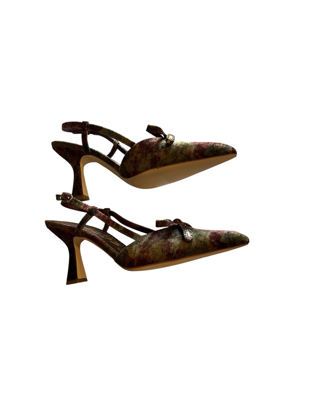 Sam Edelman Monica floral tapestry Slingback Heels - Picture 4 of 13